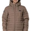 Jaqueta Puffer Masculina Quiksilver Scaly Hood Fossil MARROM-Q411A0041- -2-